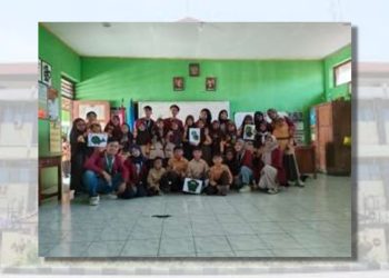 Sekolah Alam SDN GLINTANG 1 Membuat Kolase Daun dan Menanam Sayuran