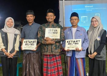 KKN 55 UNISRI Realisasikan Proker Pembuatan Plakat RT & RW di Desa Kranggan