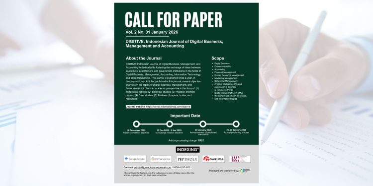 Call for Paper Jurnal Digitive Vol. 2, No. 1 tahun 2026