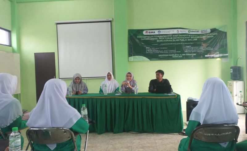 Dokumentasi Pelatihan Dakwah Digital untuk Forum Daiyah Fatayat NU Bojonegoro pada Sabtu (9/8/2025)